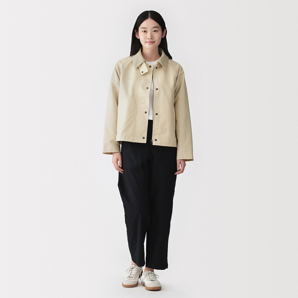 Women's Water-Repellent Corduroy Stand Collar Jacket | MUJI