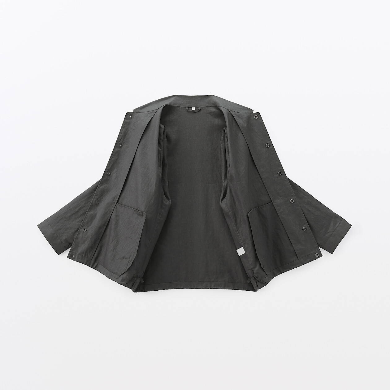 Men's Linen Drawstring Jacket | MUJI