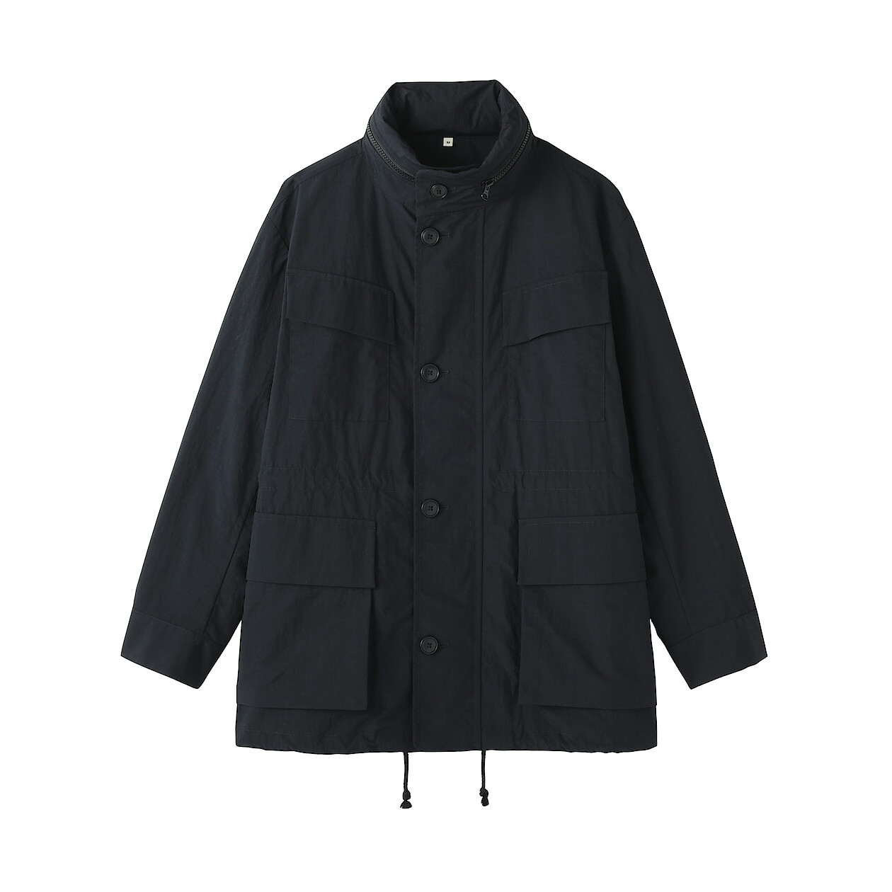 SUPPLEX® NYLON UTILITY JACKET Black L Women's Nylon Utility Jacket with Natural Dye | MUJI