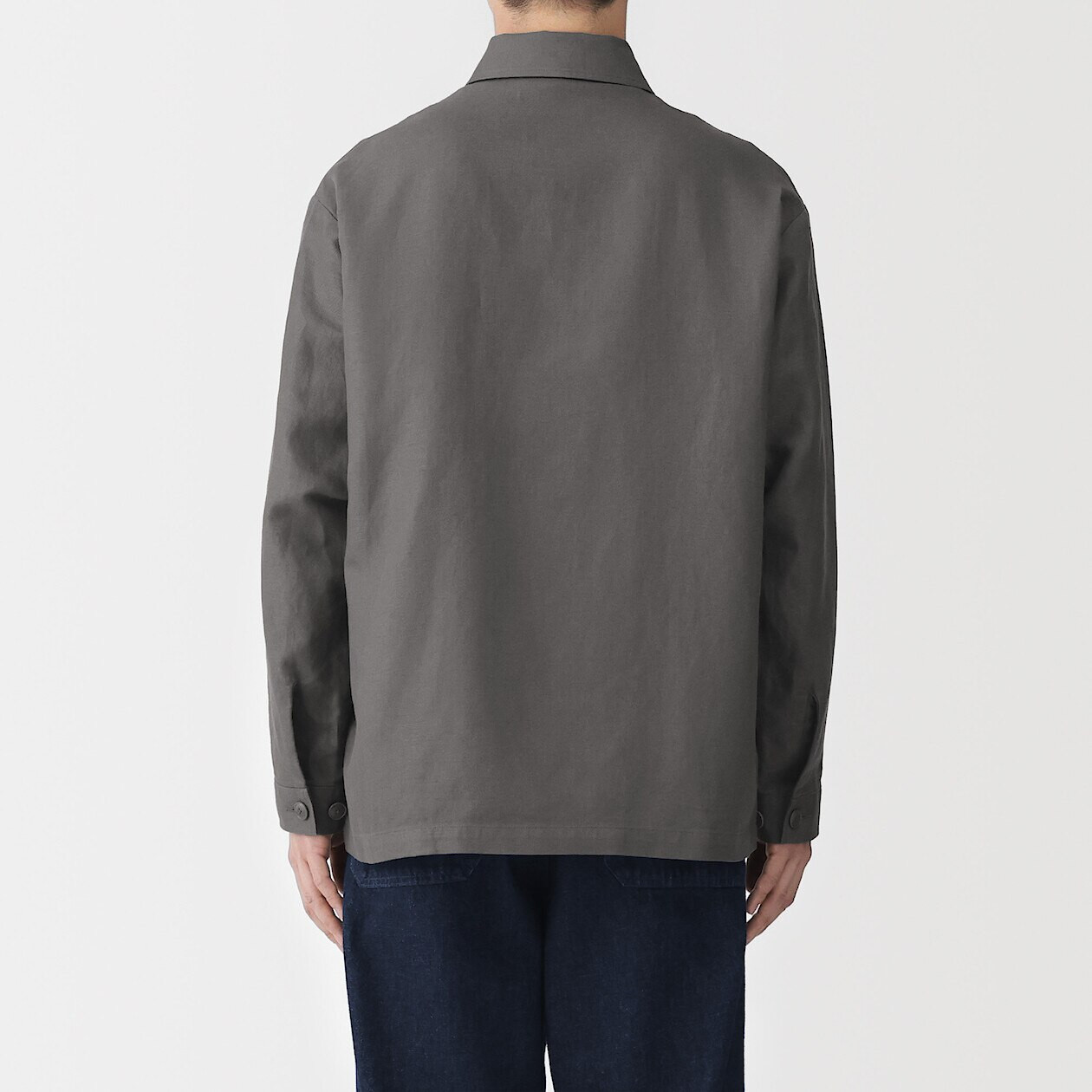 Men's Hemp Blend Twill Chore Jacket | MUJI