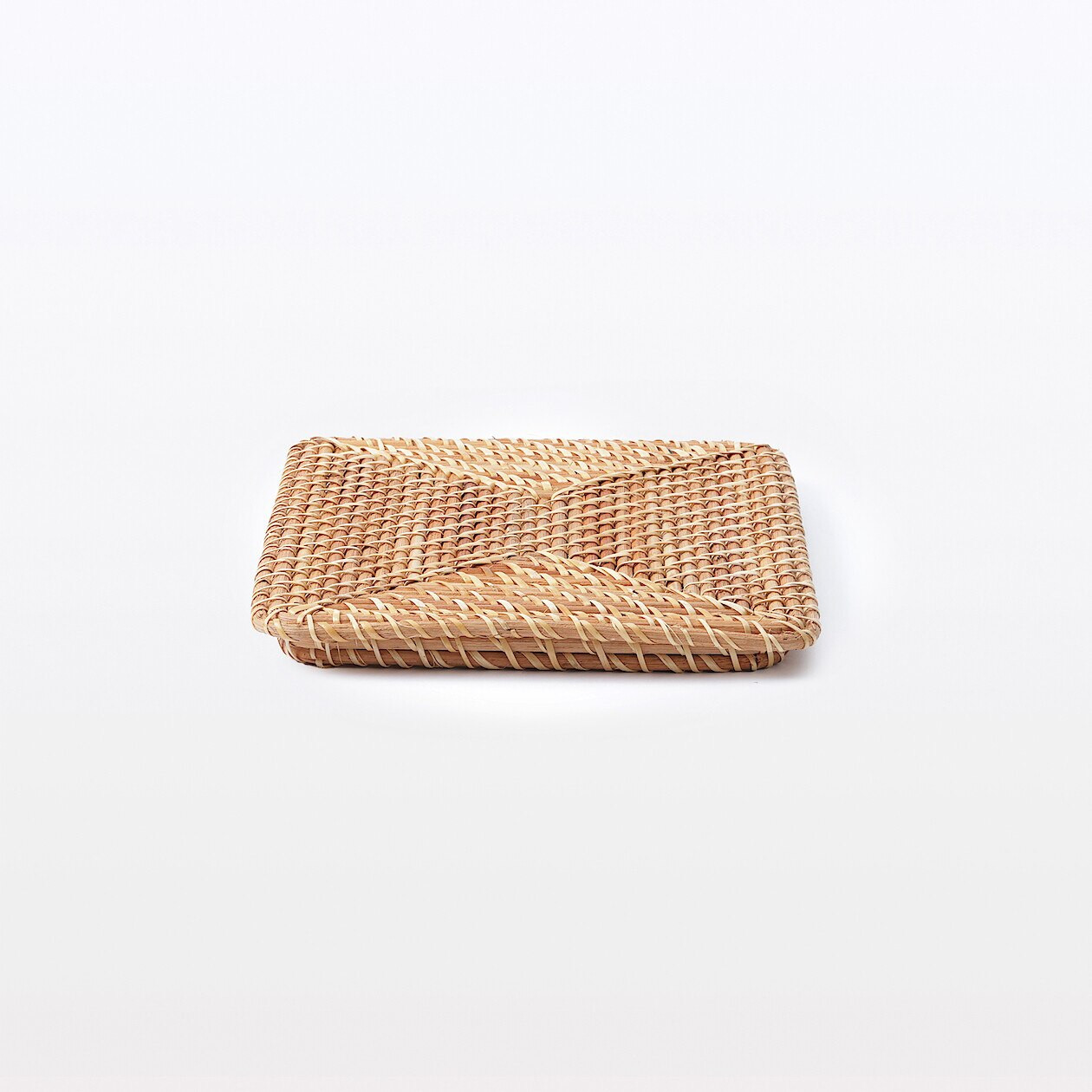 Rattan Basket Lid 26x36x3cm | MUJI