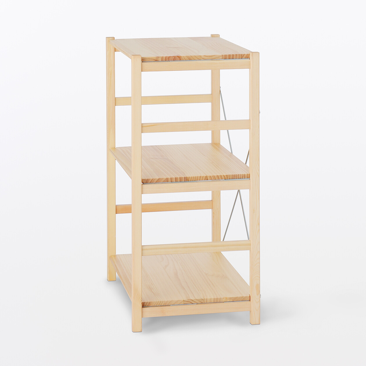 木製ラック・ウッドラック Pine Wood Unit Shelf Shelf 3 tier rack Pine unit shelf ‐ 3 Shelves | MUJI