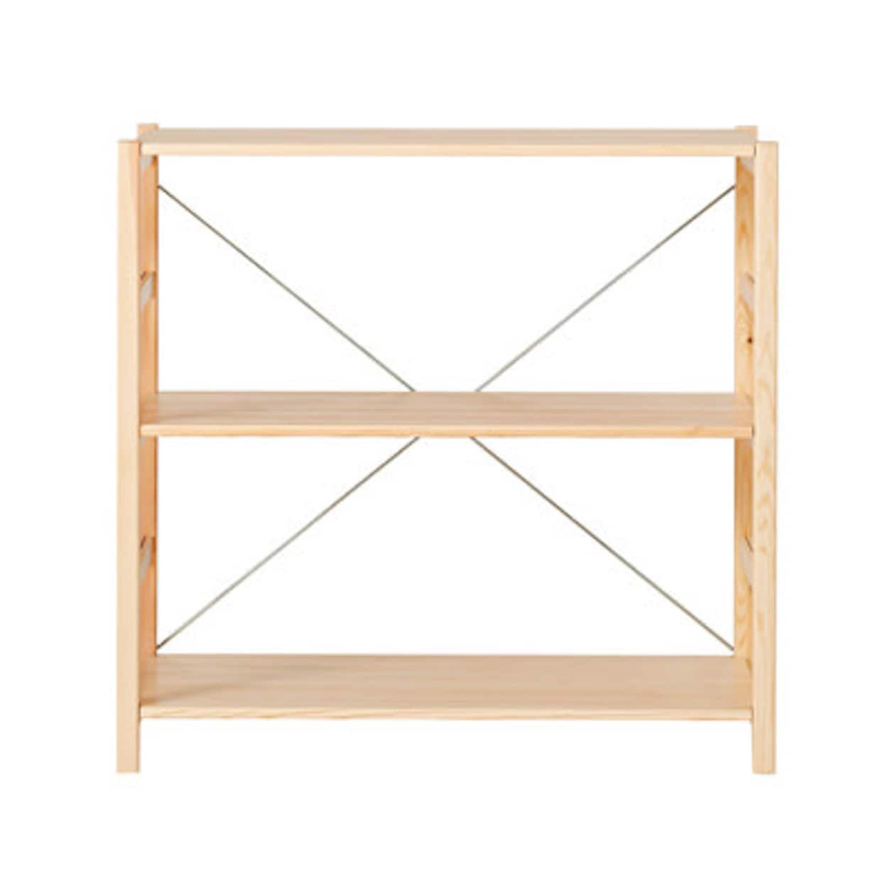 家具 Muji Unit Shelf Pine unit shelf ‐ 3 Shelves Wide | MUJI