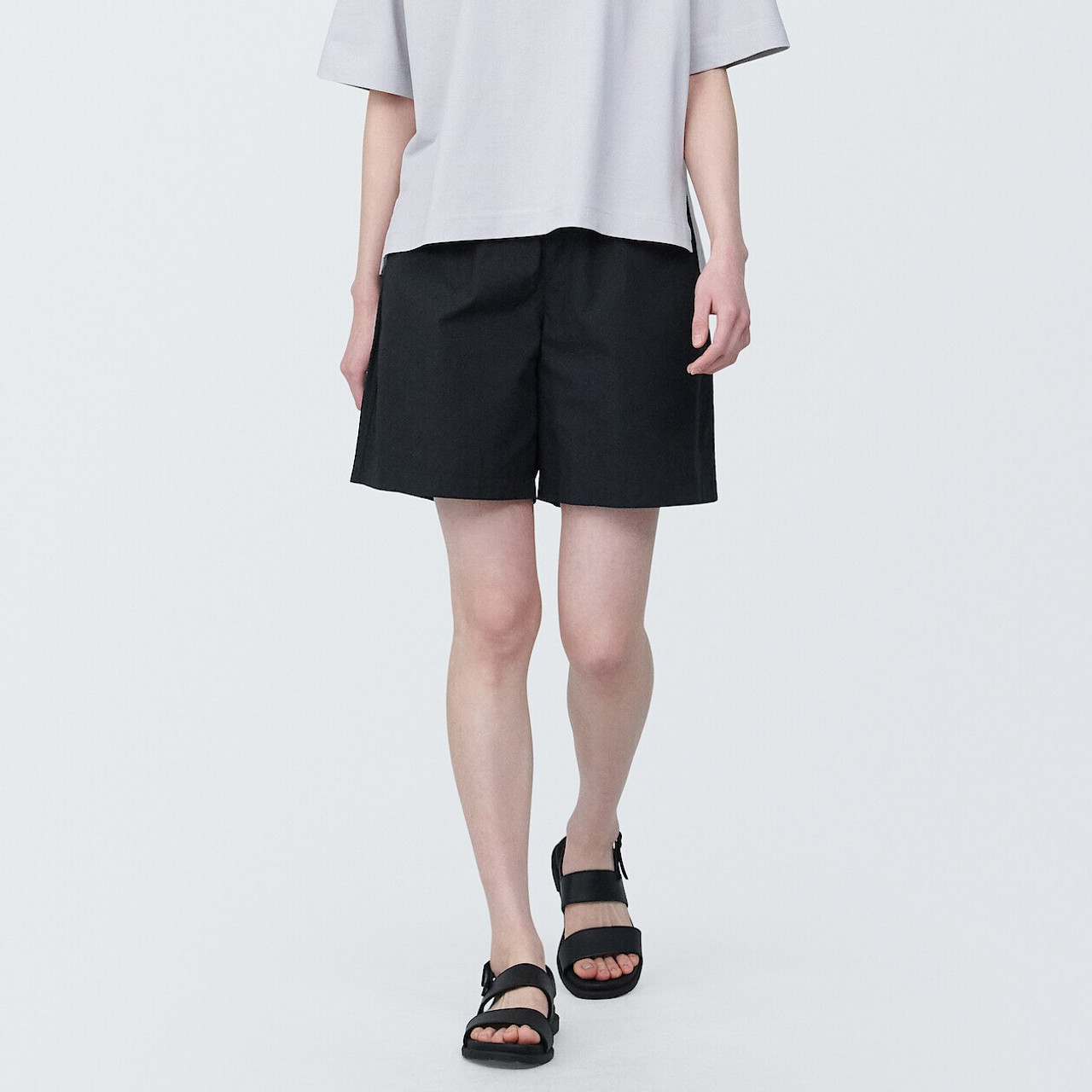 Women's Broad Cotton Shorts | MUJI
