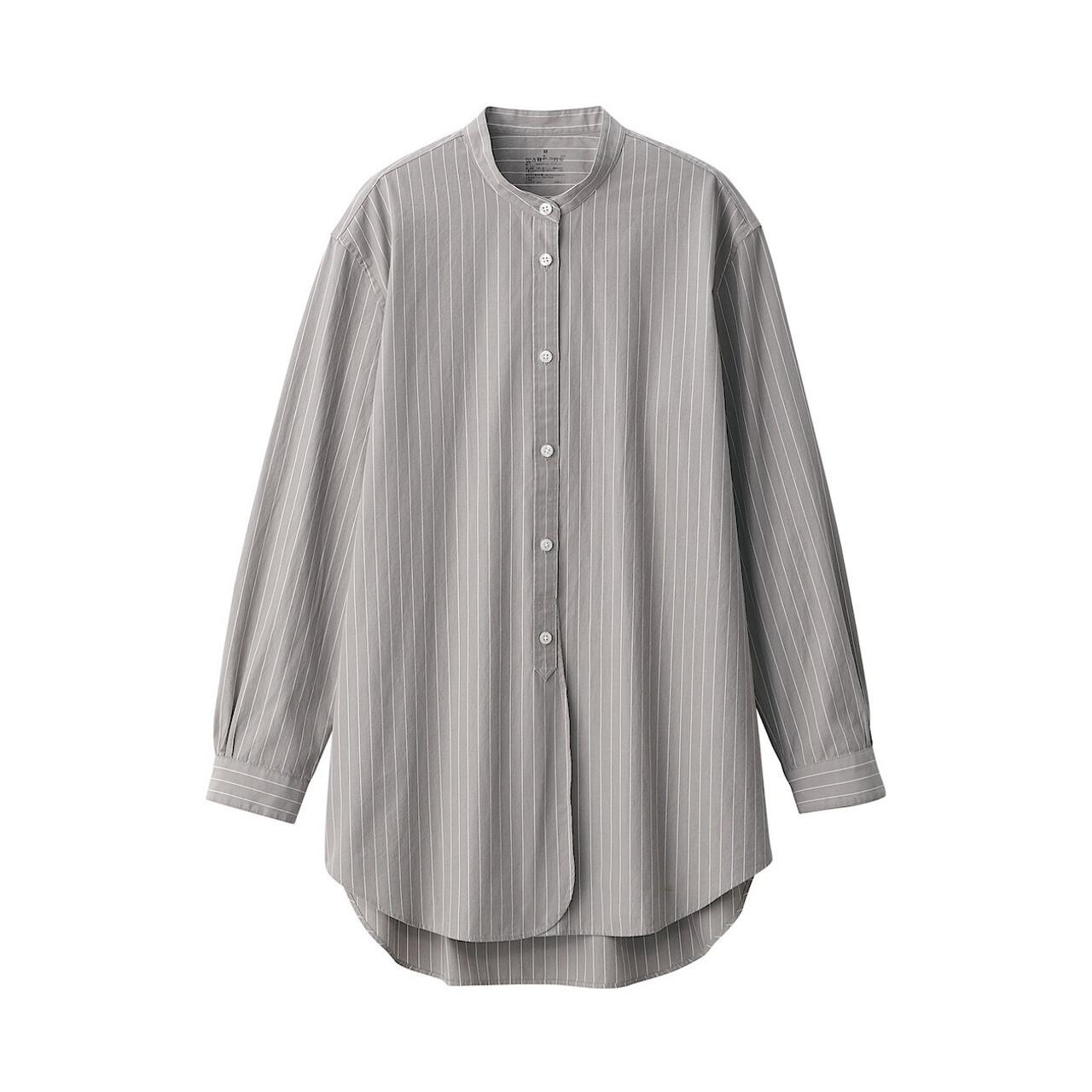Women's Broad Cotton Stand Collar Shirt | MUJI