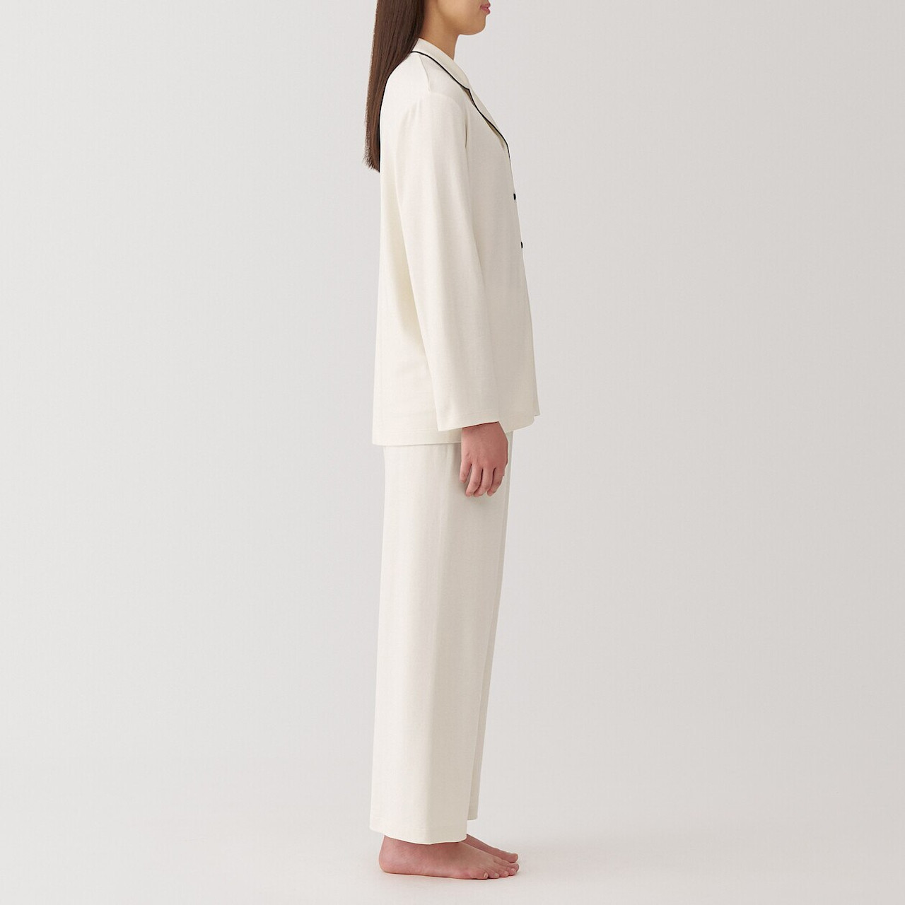 Women``s Side Seamless Cotton Rayon Pyjamas MUJI