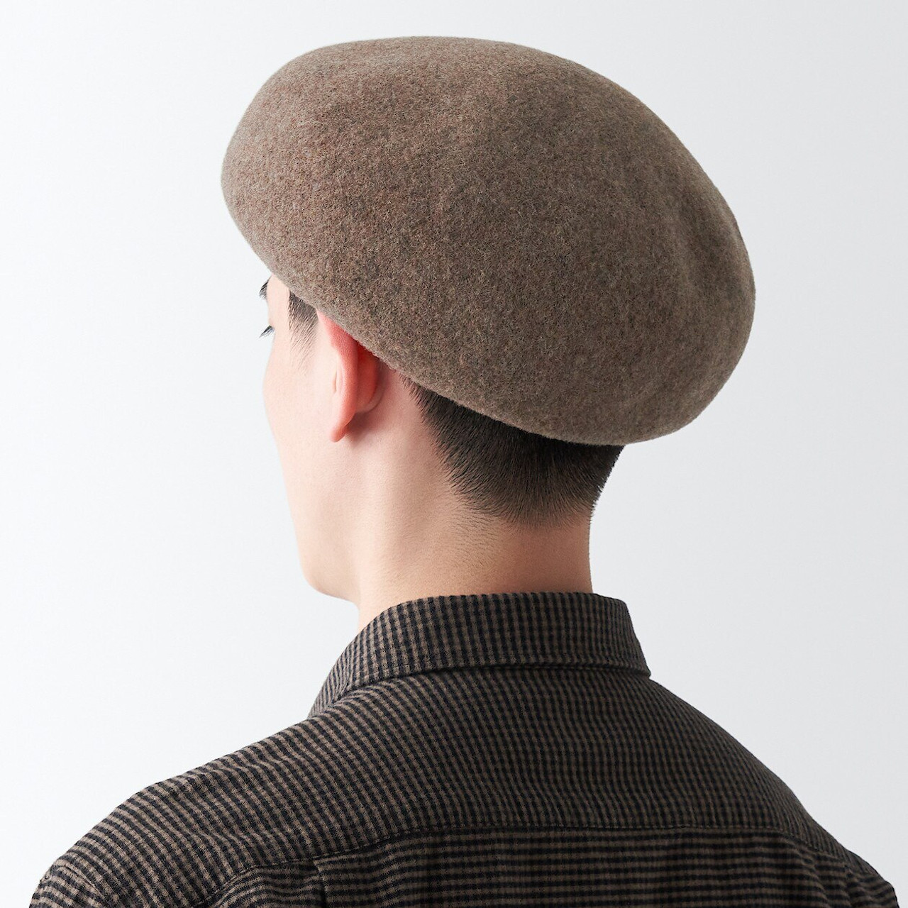 Unisex Wool Molton Beret | MUJI Unisex Wool Molton Beret | MUJI