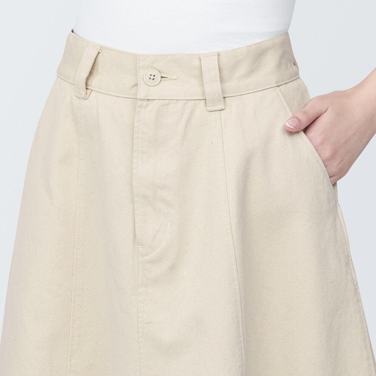Women's Kapok Blend Maxi Skirt MUJI - Main Image