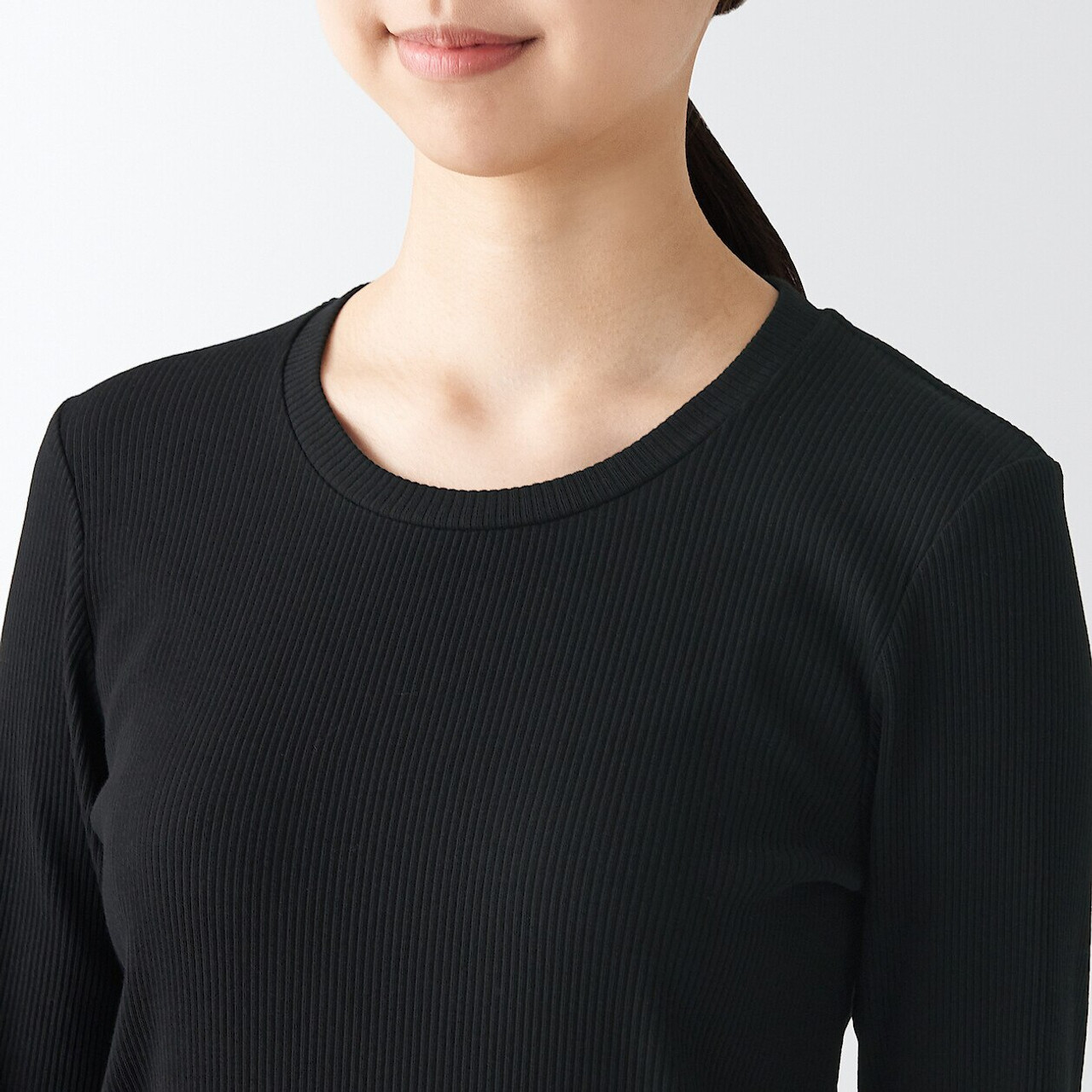 Tシャツ・カットソー *MUSINSA STANDARD* Ponte Crew Neck Long Sleeve T-Shirt Mediu Tシャツ・カットソー *MUSINSA STANDARD* Ponte Crew Neck Long