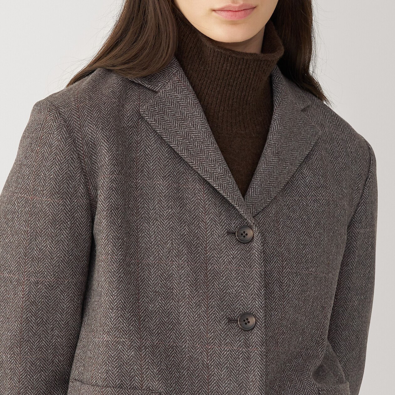 Women's Recycled Wool Blend Blazer | MUJI