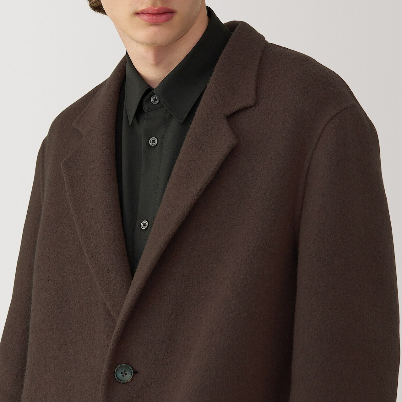 ジャケット・アウター Vintage cashmere blend chester coat BLK Vintage cashmere blend chester coat BLK