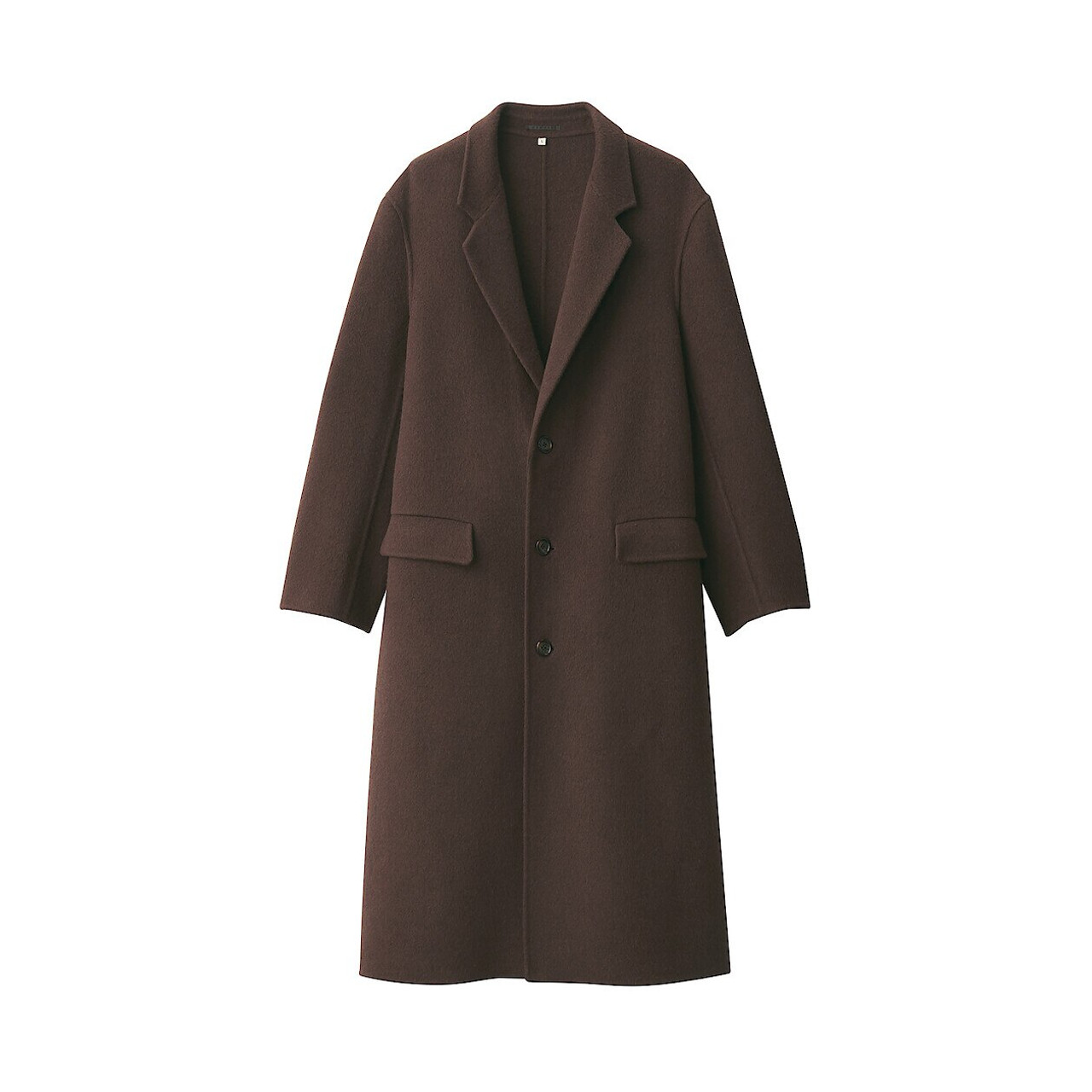 Men's Recycled Cashmere Blend Chesterfield Coat | MUJI