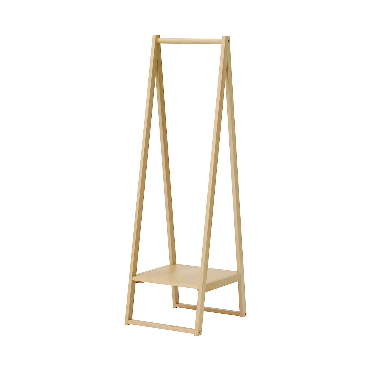 Beech Wood Coat Rack with Shelf | MUJI