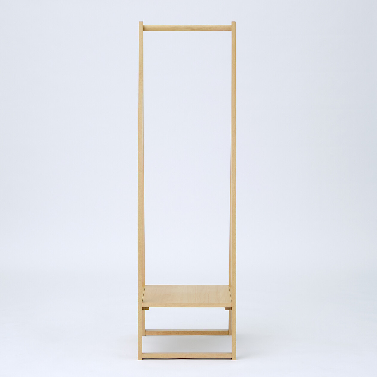Beech Wood Coat Rack with Shelf | MUJI
