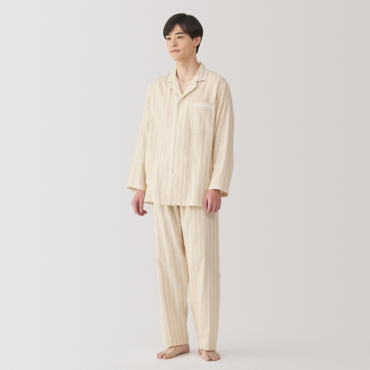 BAKUNE Pajamas Gauze S ベージュ 上下セット BAKUNE Pajamas Gauze S ベージュ 上下セット - メルカリ