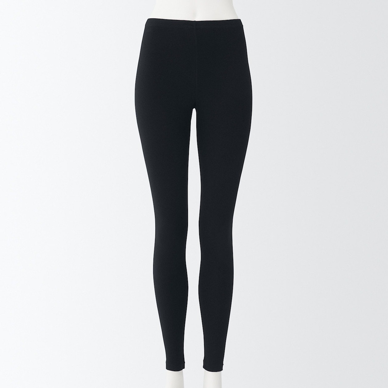 Stretch Rib Leggings (Full Length) | MUJI