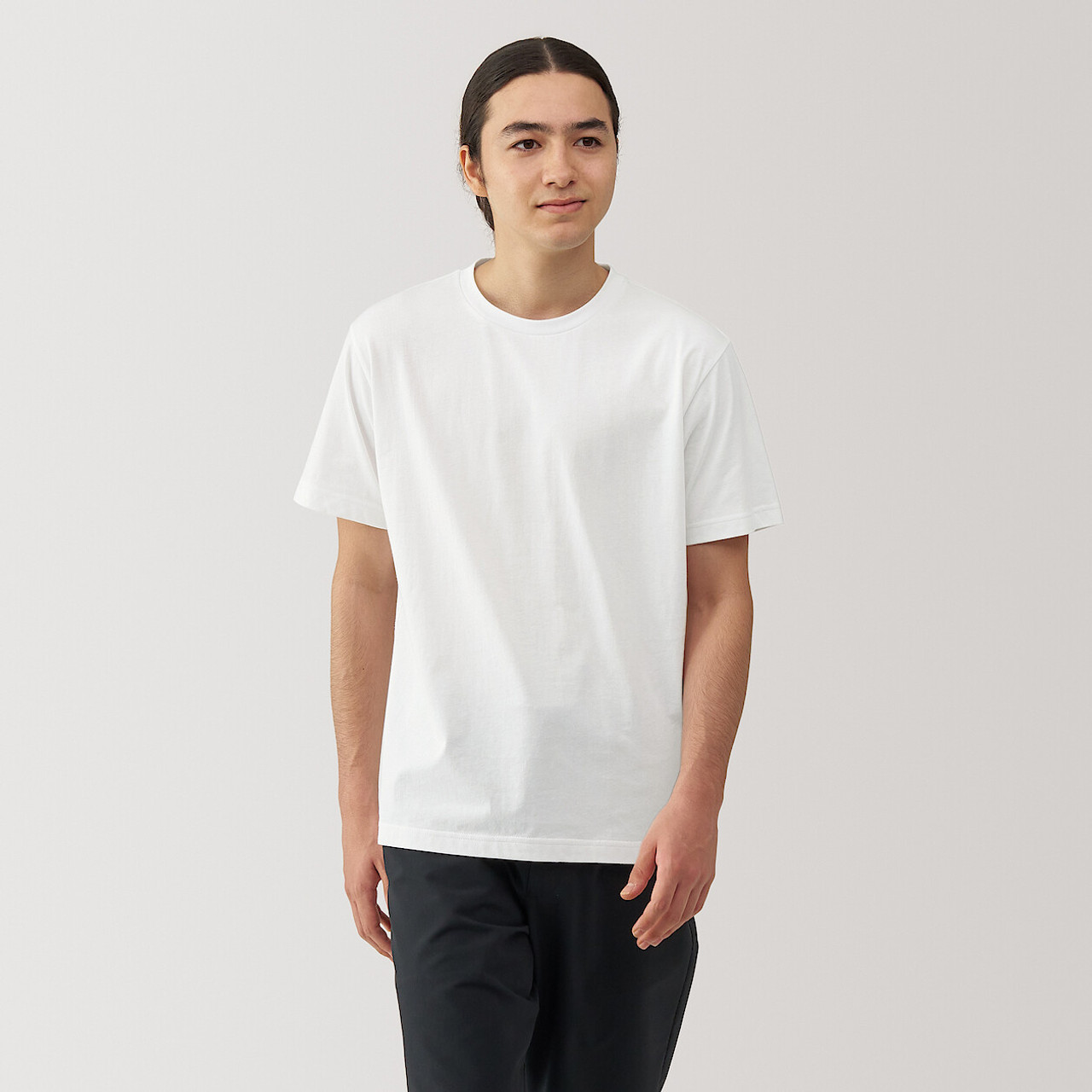 【人気完売品 】WASHABLE STAND-NECK T-SHIRT ホワイト Stafford 4-Pack Men's Blended Cotton V-Neck T-Shirts White