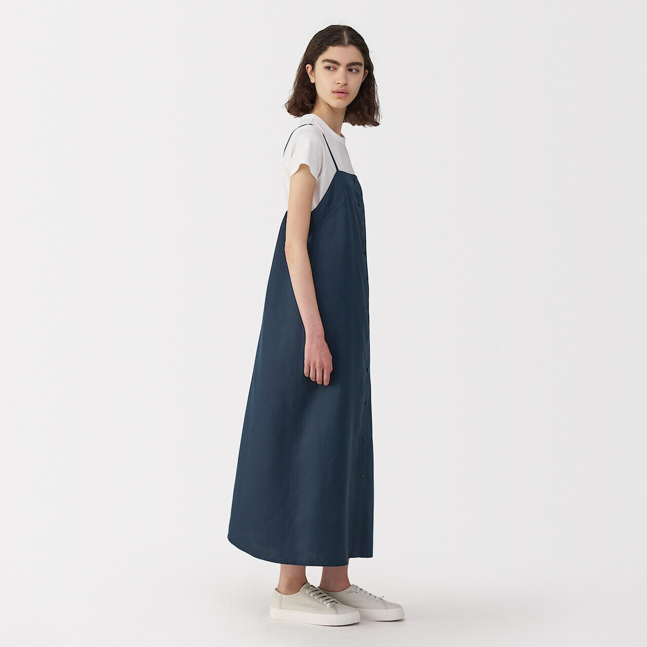 Women's Linen and Silk Camisole Dress | MUJI