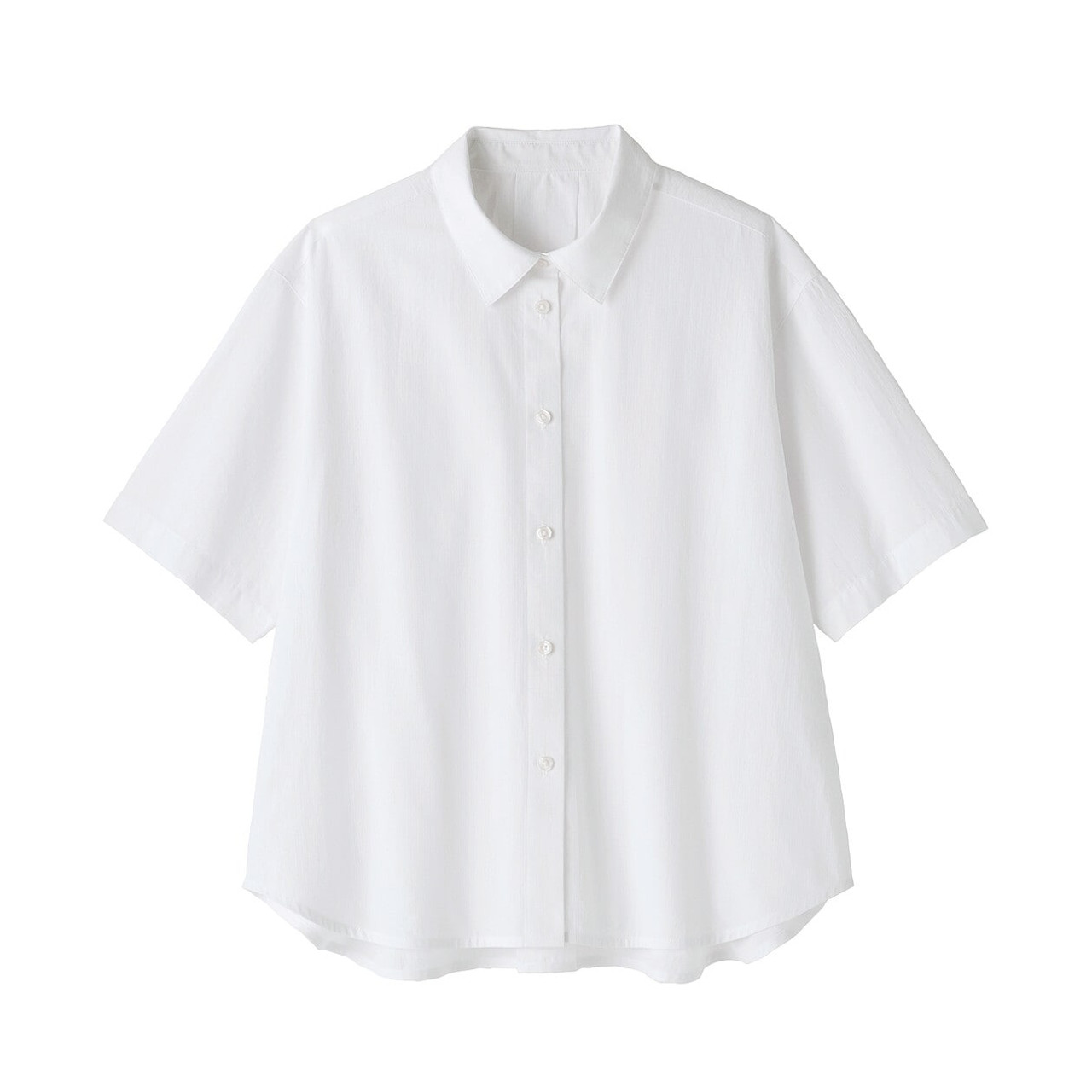シャツ IONSEOUL Basic Air Crop Short Sleeve Shirt JP5D0007 Women's Cotton Cool Touch Short Sleeve Shirt | MUJI