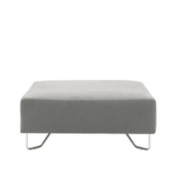 Canapé modulable – Repose-pieds – Gris clair