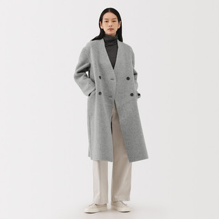 Women's Recycled Cashmere Blend Double-Breasted Coat