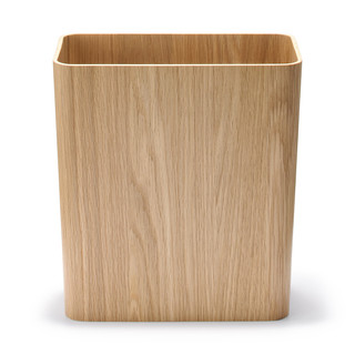 Rectangular Wooden Dust Bin with Wire Frame