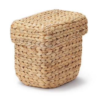 Water Hyacinth Lidded Rectangle Basket18306