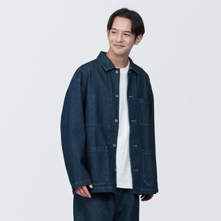 Men's Kapok Blend Denim Shirt Jacket