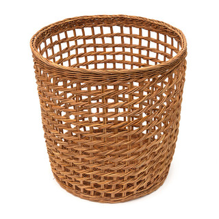 Rattan Open Weave Basket‐ Round Large