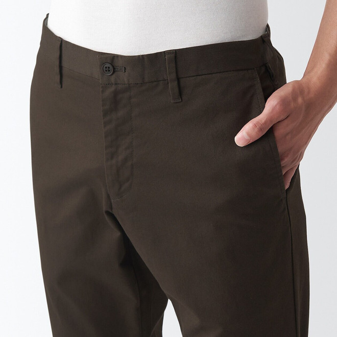 Men's Stretch Chino Slim Trousers Regular Leg Length 18855