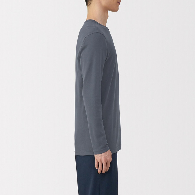 Men's Warm Cotton Crew Neck Long Sleeve T‐shirt