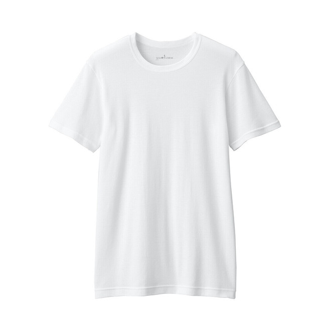 Men's Warm Cotton Crew Neck Short Sleeve T‐shirt