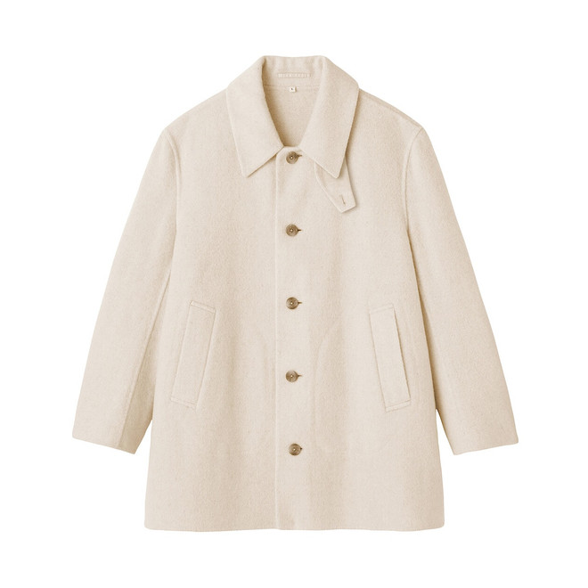 Men's Recycled Cashmere Blend Single-Breasted Coat