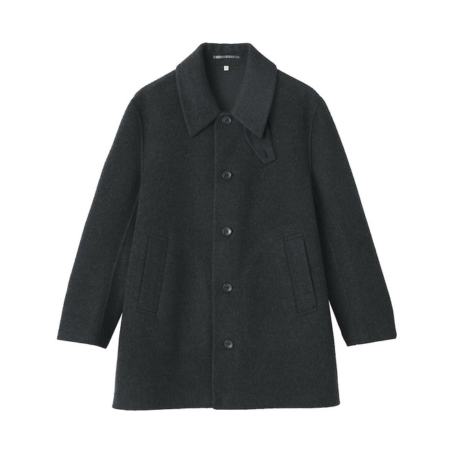 Men's Recycled Cashmere Blend Single-Breasted Coat