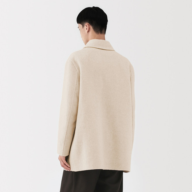 Men's Recycled Cashmere Blend Single-Breasted Coat