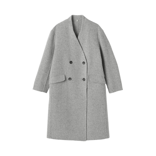 Women's Recycled Cashmere Blend Double-Breasted Coat