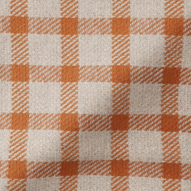À carreaux orange