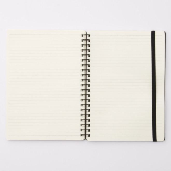 High Quality Paper Double Ring Notebook with Rubberband10259