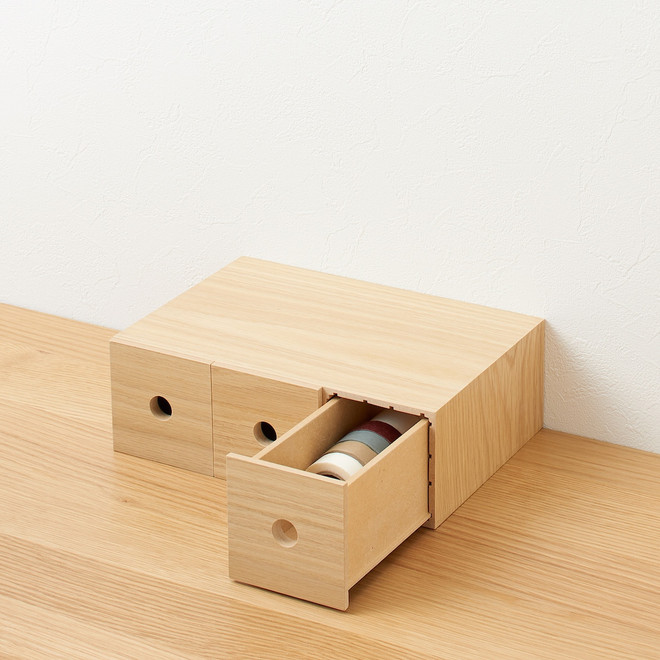 Wooden Storage Unit ‐ 3 Drawer