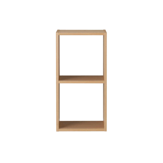 Oak Narrow 2 Shelf