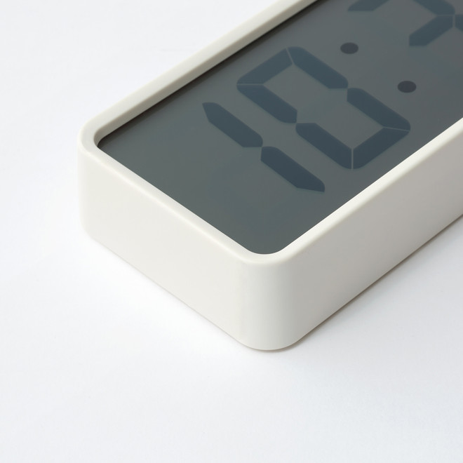 Digital Clock with Alarm ‐ Small ‐ White