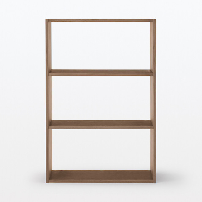 Walnut Wide 3 Shelf
