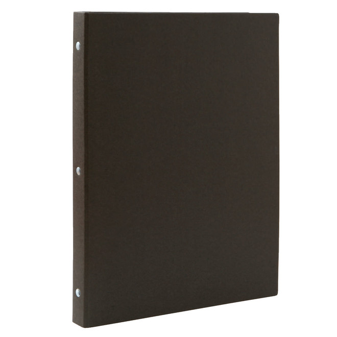 30‐Ring Recycled Paper Binder Charcoal Grey