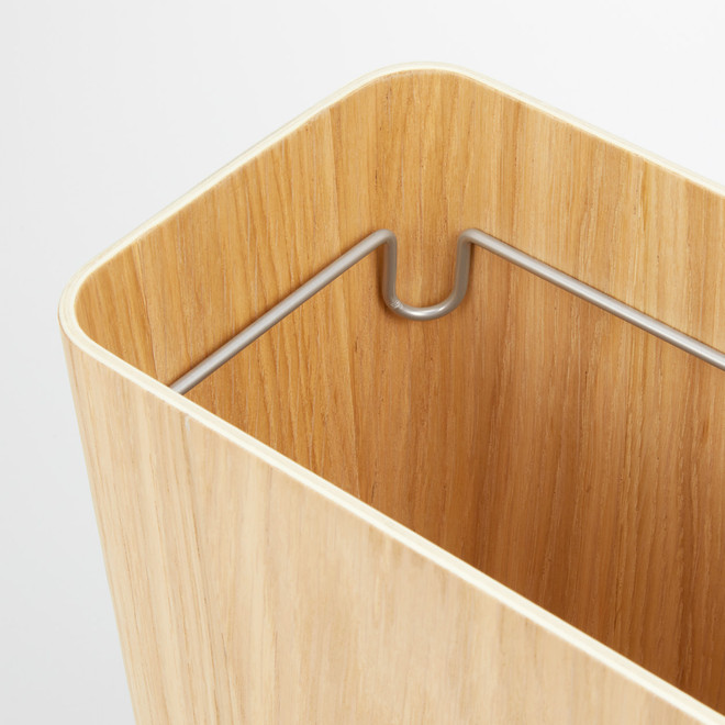 Rectangular Wooden Dust Bin