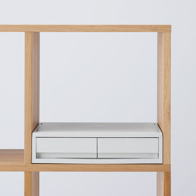 PP Drawer Unit A4 2 Drawers White 37x26x9cm