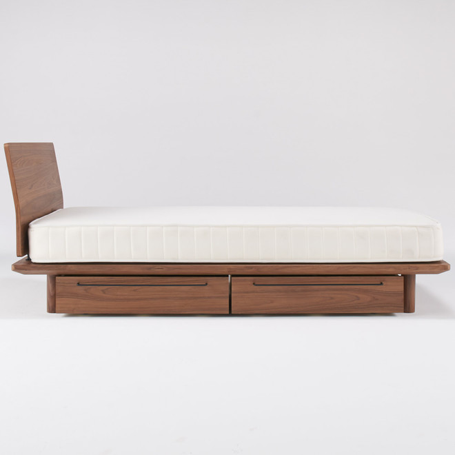 Underbed Drawer for Platform Bed Walnut‐ Large 19cm