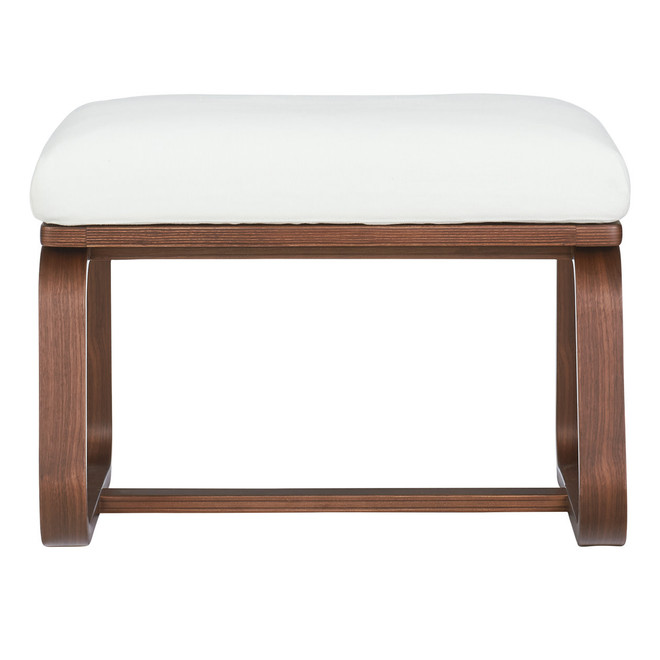 Ld Footstool Walnut