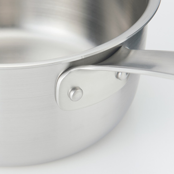 Stainless Steel and Aluminium 3‐Layer Saucepan 1.5L