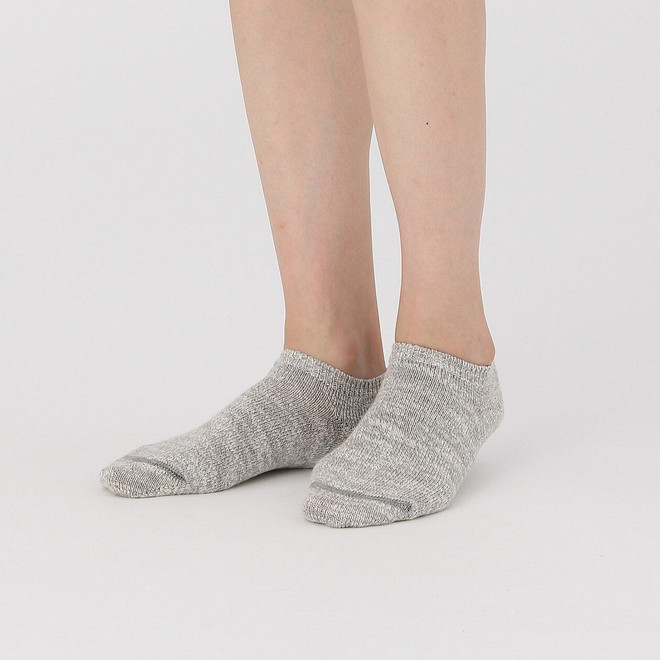 Right Angle Slub Yarn Trainer Socks