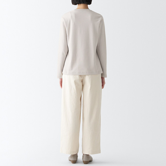 Women's Smooth Cotton Long Sleeve T‐shirt